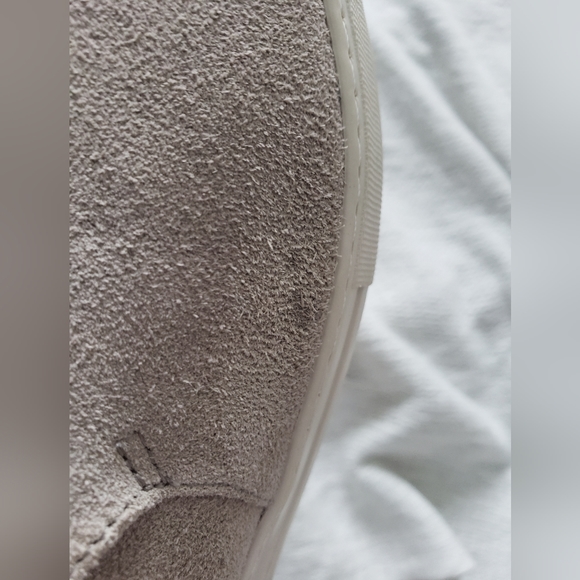 J/Slides Aileen Gray Suede Chunky Platform Slip-on Shoes sz 8.5 - Picture 9 of 9